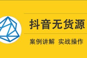 顽石电商·抖音小店无货源项目(1-3期)，价值3980元
