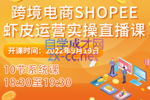 Sunny老师·跨境电商shopee虾皮运营实操直播课，价值4580元
