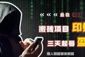 猎人电商·今日头条搬砖项目，价值7988元