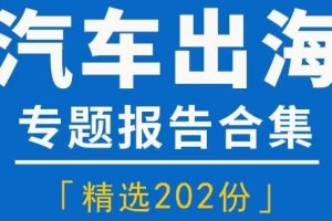 2024年汽车出海出口市场行业研究分析报告