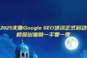2025夫唯Google SEO培训课程
