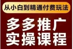 多多推广实操课程