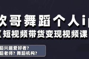 欢哥·抖音舞蹈账号运营与变现实战课