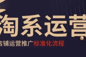 寒冰老师·淘系运营推广标准化流程