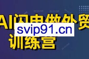 大卫·AI闪电做外贸训练营（更新7月）