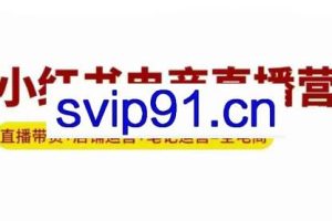 申铭老师·小红书电商直播营（更新）