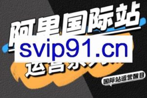 醒目老师·阿里国际站运营系列课（更新10月）