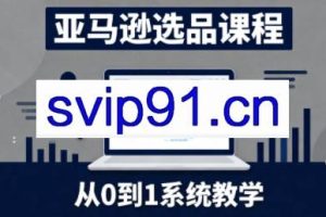 张景老师·亚马逊从0到1选品课程