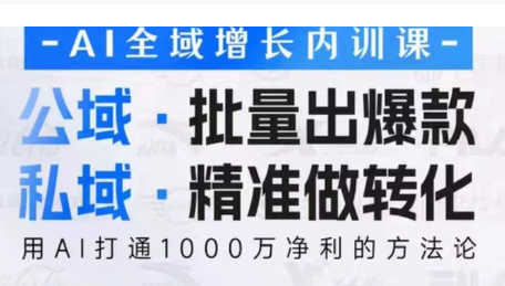 吴思晓·2026AI全域增长内训课+思维导图